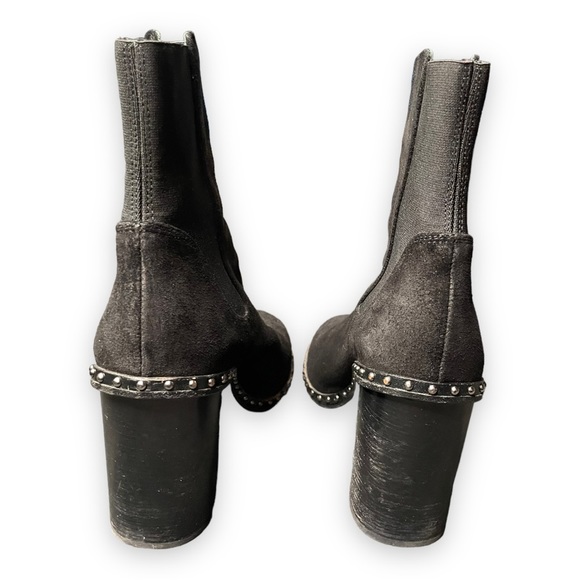 Rag and Bone Chelsea Boot Bootie Romi Black Suede High Heel 38.5 Size 8 - Picture 5 of 9